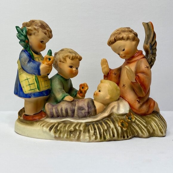Goebel Hummel Silent Night Candleholder #54 Christmas W Germany Nativity A682